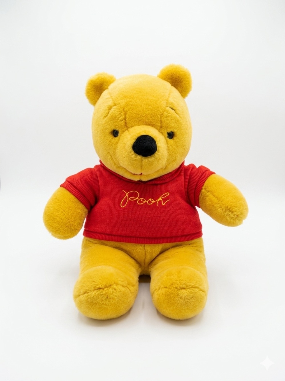 Vintage Sears Winnie The Pooh Plush Bear Jumbo Red Knit Shirt RARE 20”